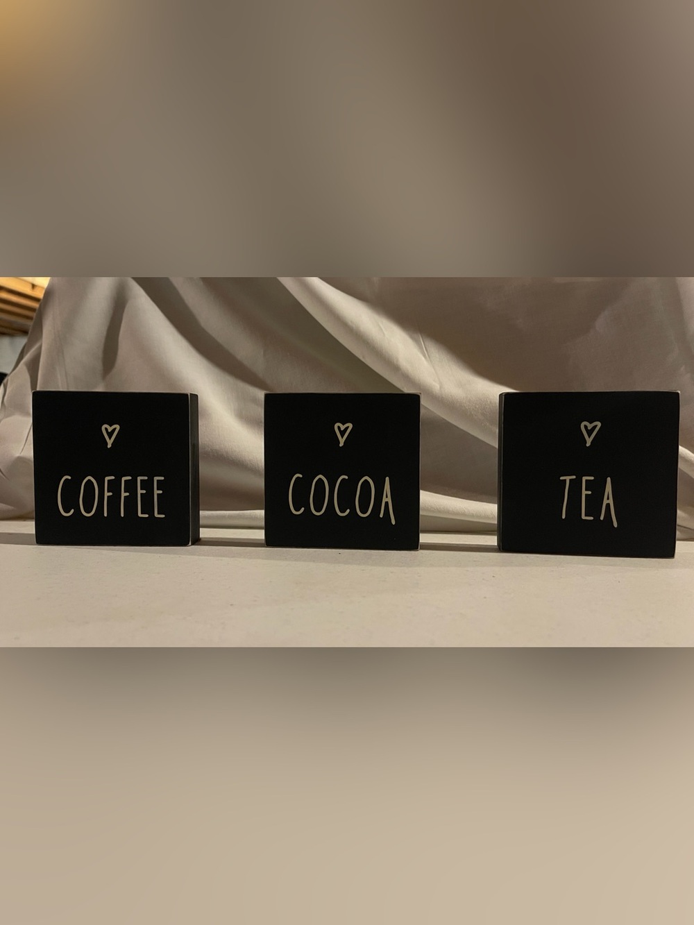 Drink bar wooden signs